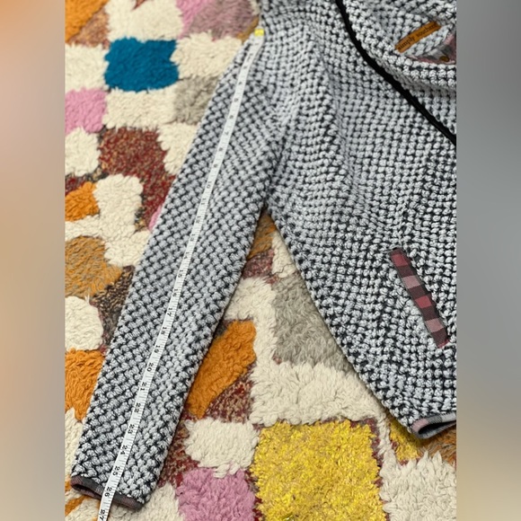 Simply Southern Soft Fleece Zip Up Plaid Patch Pocket Jacket Sweater Size Small - Picture 8 of 10